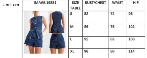 Denim Two-Piece Set